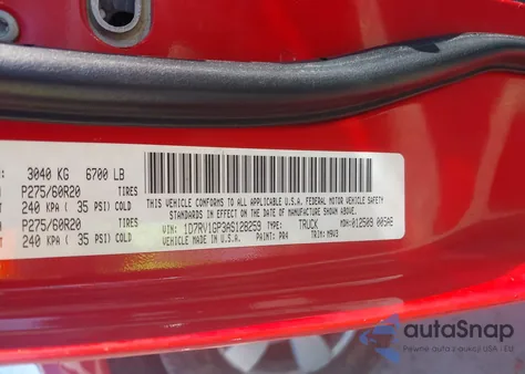 2010 Dodge Ram 1500 Slt/Sport/Trx z USA, uszkodzony, nr VIN 1D7RV1GP3AS128259